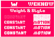Constant motion font, a Font by weknow (Thumbnail 6 of 8)