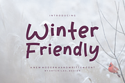 Winter Friendly - Font, a Handwritten Font by artchiles_design (Thumbnail 1 of 5)