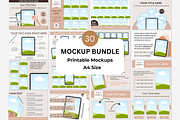 Printable Mockup Listing Template A4, a Books & Magazine Mockup by NoemieDesigns (Thumbnail 1 of 5)