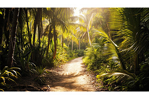 Landscape Of Tropical Rainforest