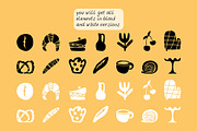216 BAKERY CLIPART - VECTOR SHAPES, a Decorative Illustration by JuDesign (Thumbnail 17 of 21)