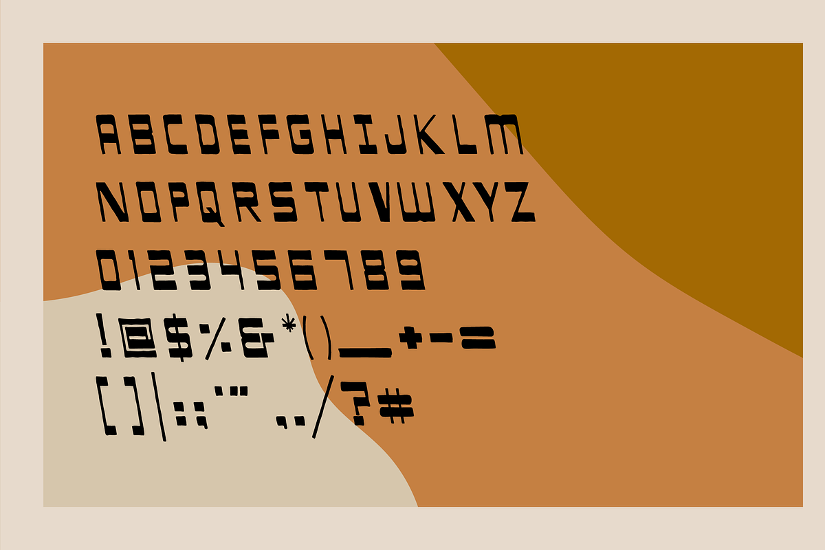 Blazed Typeface preview 4