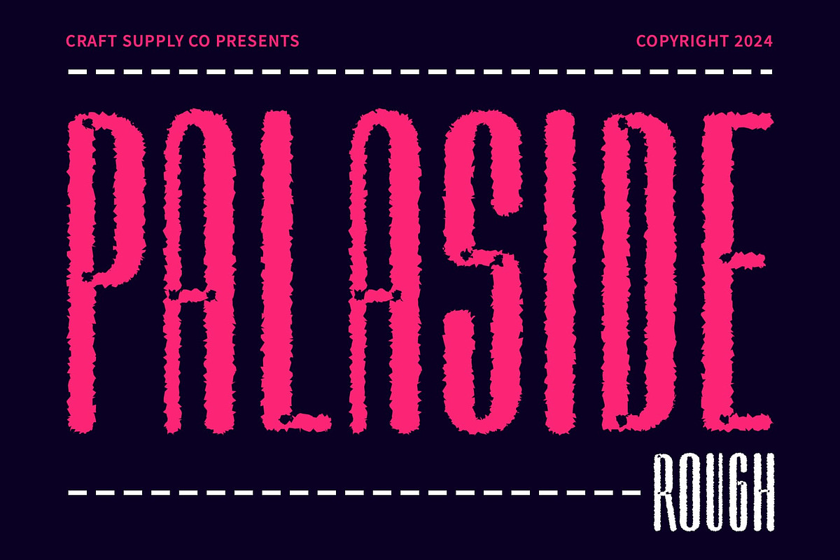 Palaside Rough, a Sans Serif Font by Craft Supply Co. (Photo 1 of 8)