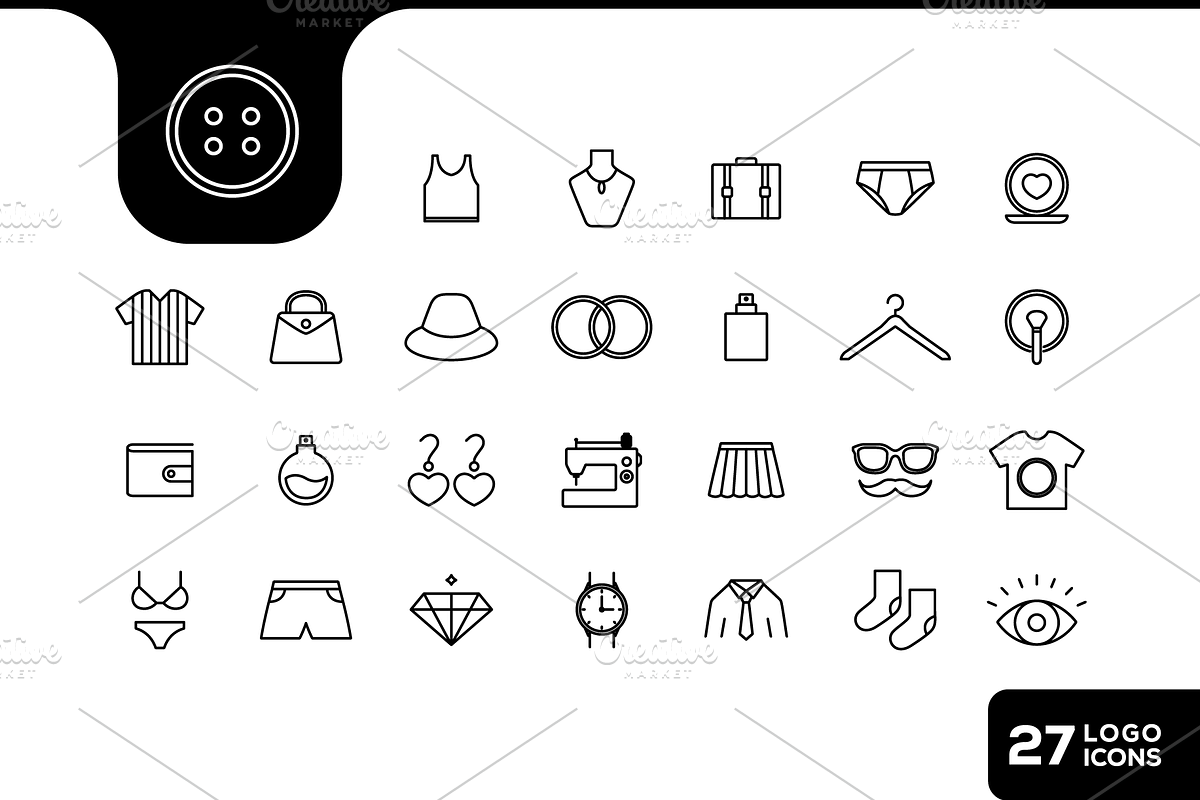 Minimalist Tailors and Fashion Icon, an Outline Icon by devastd