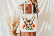 Floral Butterfly Png Bundle, an Illustration by Pixels.Craft (Thumbnail 7 of 7)