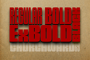 Churchward 69, a Sans Serif Font by BluHead Studio (Thumbnail 2 of 4)