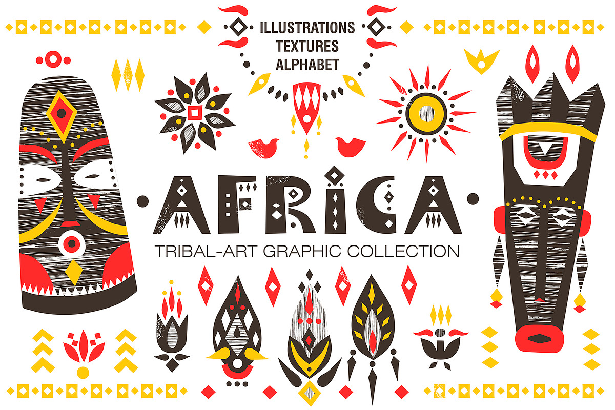 Africa - Tribal-art collection, a Decorative Illustration by Struvictory.art (Photo 1 of 11)