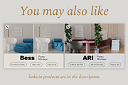 Interior & Frame Mockup Set AYLA, a Household Mockup by Bonumo (Thumbnail 8 of 8)