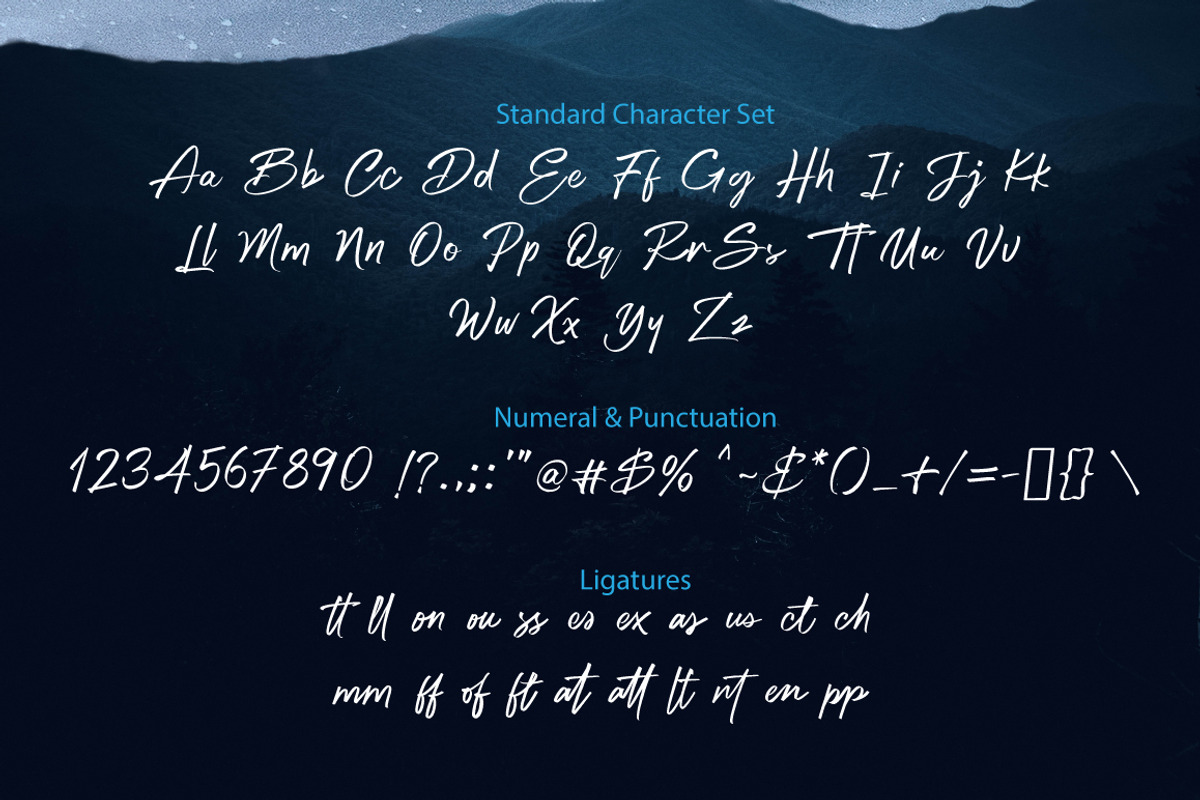 Bigtone Handwritten Script, a Script Font by DoubleZ Studio (Photo 8 of 15)