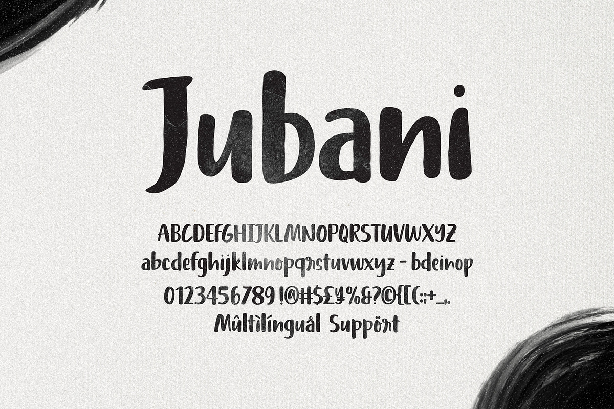 Jubani – Bold Handlettered Font, a Handwritten Font by Four Lines Std. (Photo 9 of 10)
