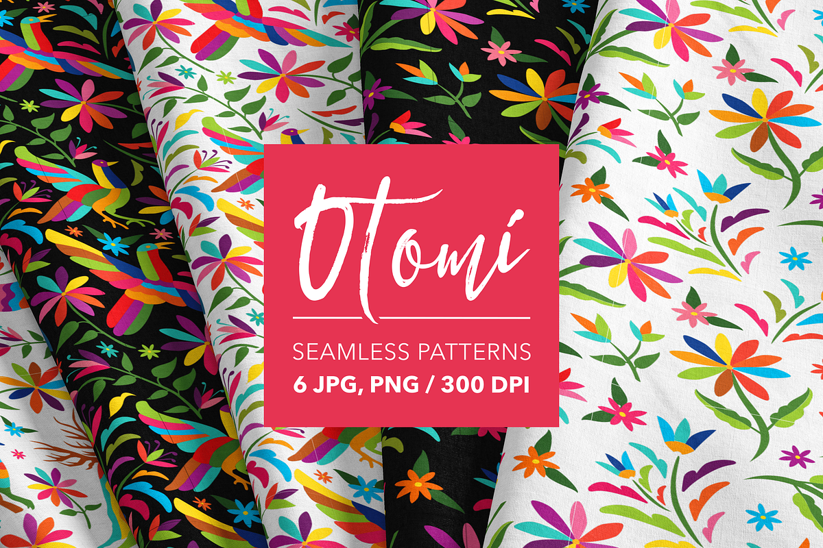 Mexican Otomi Seamless Patterns #2, a Pattern Graphic by Akbaly (Photo 1 of 6)