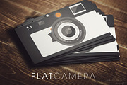 Flat Camera Business Card, a Business Card Template by Lucas Alexander (Thumbnail 2 of 4)