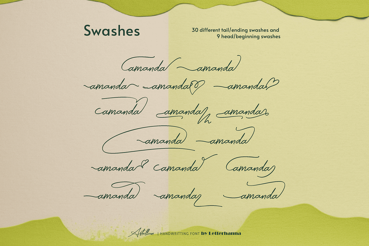 Astellan Font, a Handwritten Font by Letterhanna Studio (Photo 8 of 25)