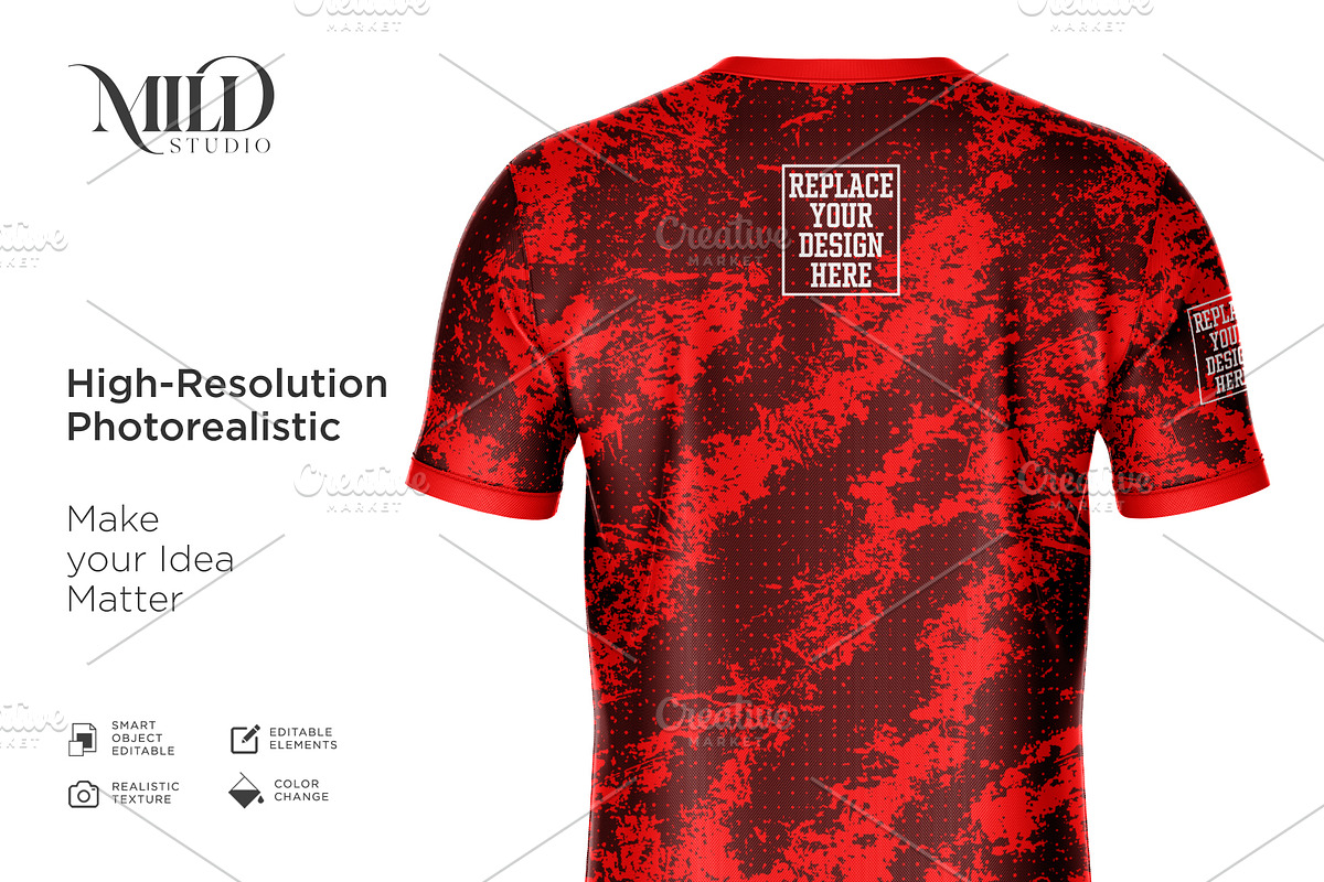 Short Sleeve Jersey Set Mockup, a Shirt Mockup by Mildstudio (Photo 9 of 9)