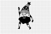 Christmas Gnomes Hand Drawn Set, an Illustration by Art's and patterns (Thumbnail 6 of 7)