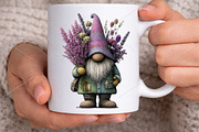 Watercolor Spring Gnome Clipart Bund, a Seasonal Illustration by Canvas Craft (Thumbnail 5 of 7)