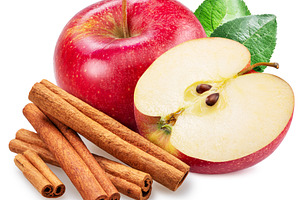 Red appleand cinnamon sticks, a Food & Drink Photo by Volff