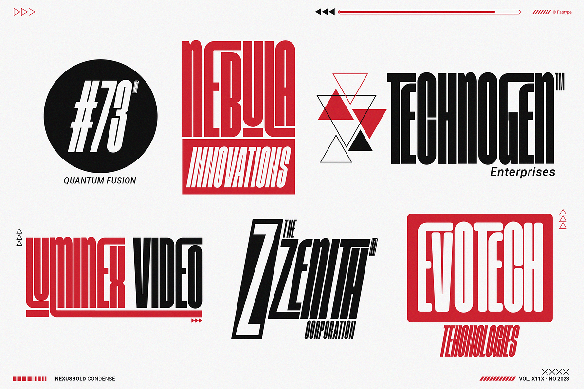 Nexusbold | Modern Condensed Sans, a Sans Serif Font by Ardana Creative (Photo 5 of 12)