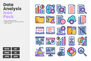 Data Analysis Icon Pack, a Technology Illustration by erifqizeicon (Thumbnail 2 of 3)