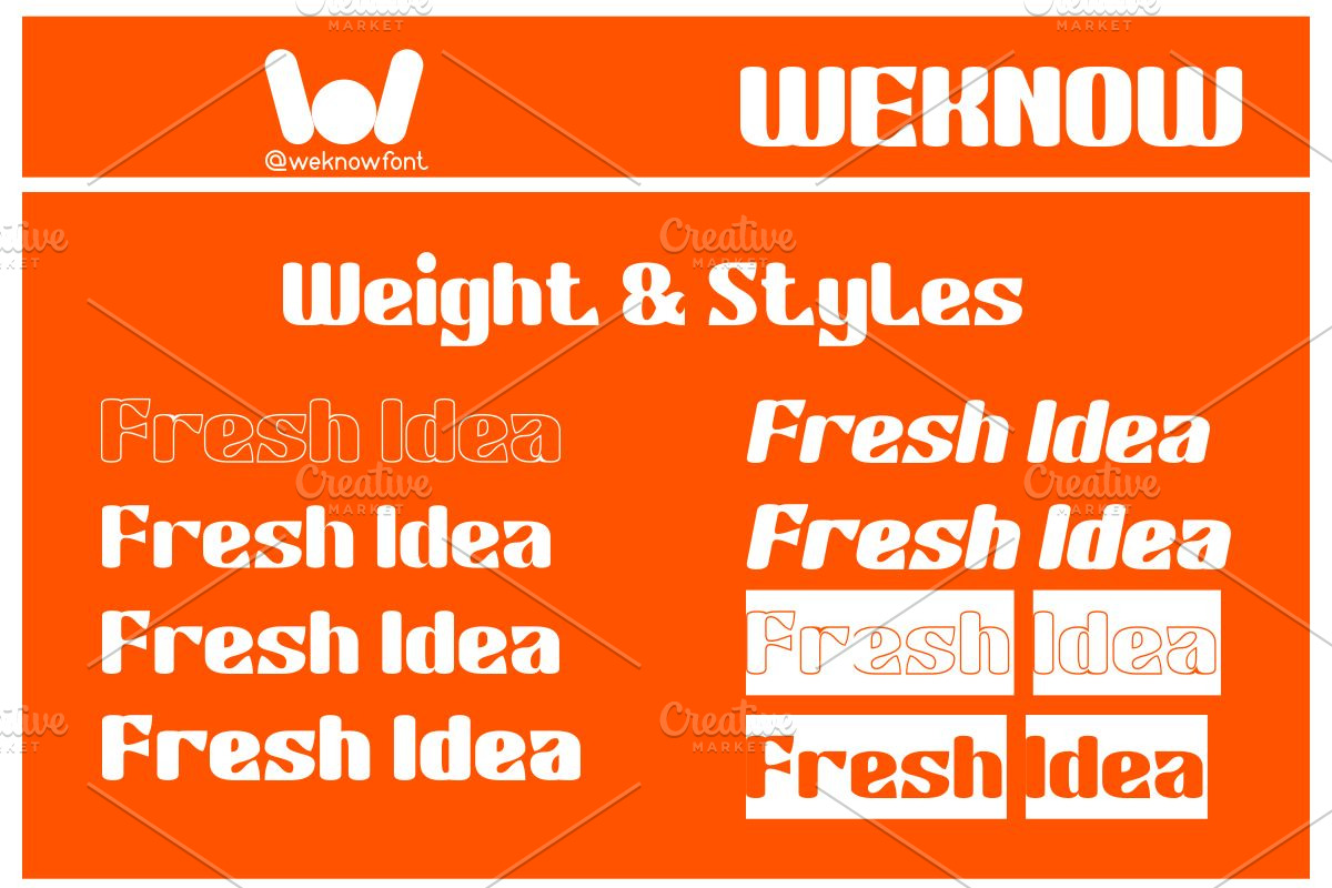 Fresh Idea font, a Font by weknow (Photo 7 of 8)