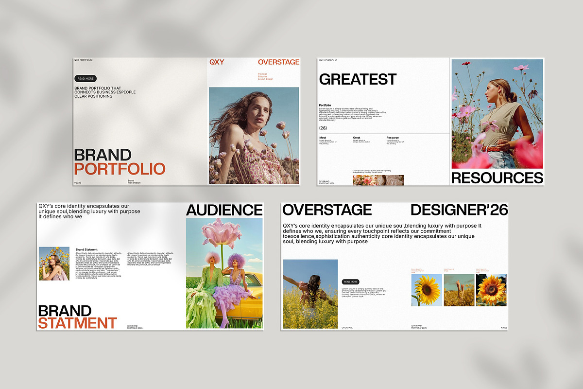 Qxy Brand Portfolio Template, a Presentation Template by Studio Artisan (Photo 4 of 9)
