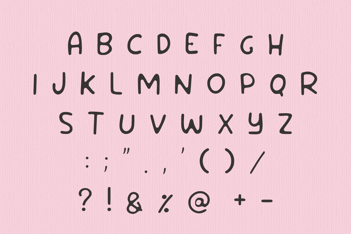 Candy Sunshine cute font, a Handwritten Font by Fourteen Letter (Photo 7 of 8)