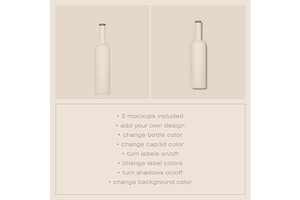 Ceramic Liquor Bottle Mockup