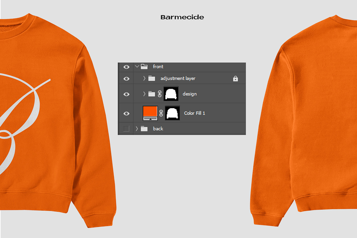 Boxy-fit Sweatshirt mockup download, an Apparel Mockup by Barmecide Mockup Studio (Photo 3 of 3)