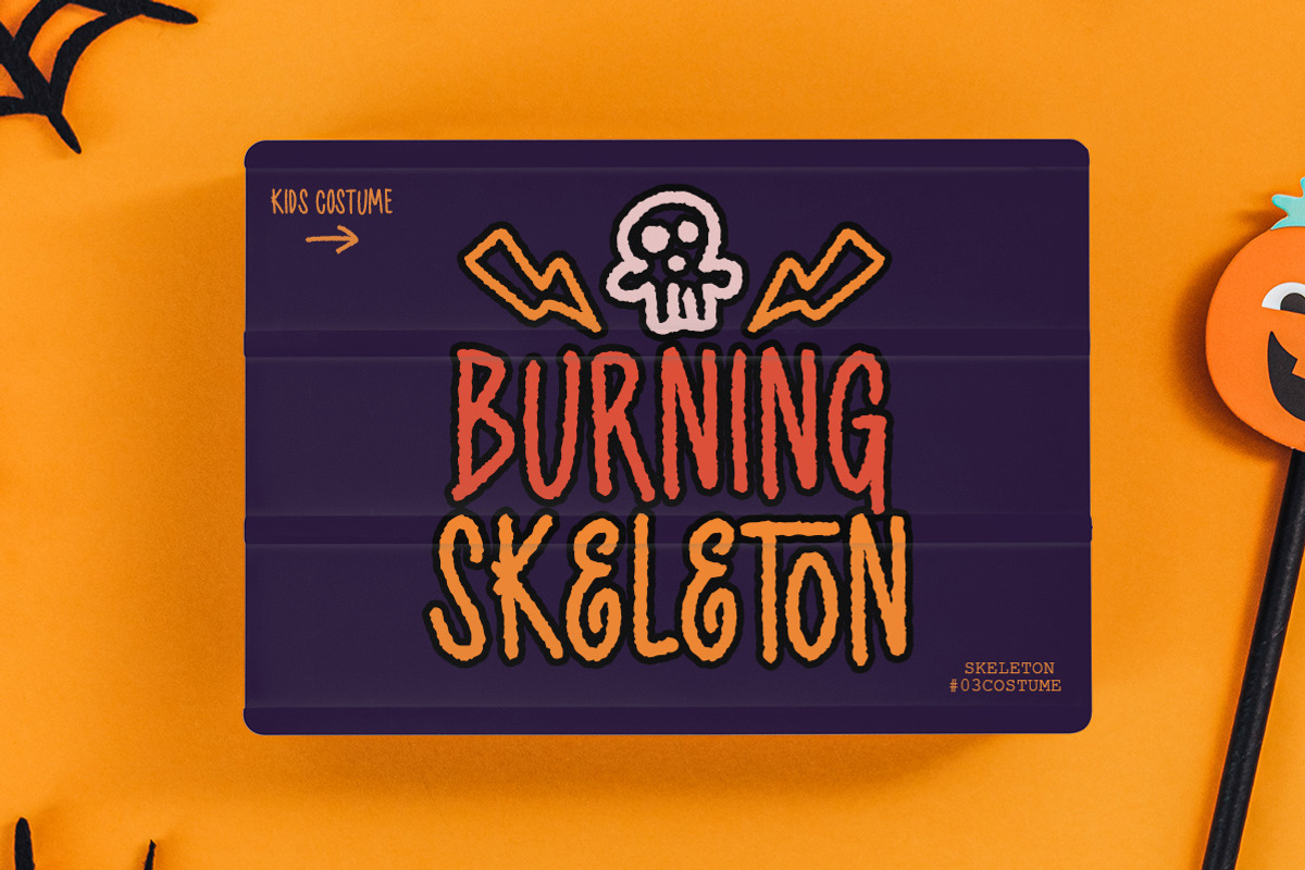 Silent Crater - Spooky Font, a Font by Letterhend Studio (Photo 9 of 9)