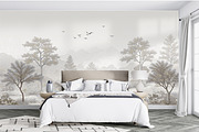 Abstract Forest Art Wallpaper Set, an Illustration by fei long (Thumbnail 7 of 10)