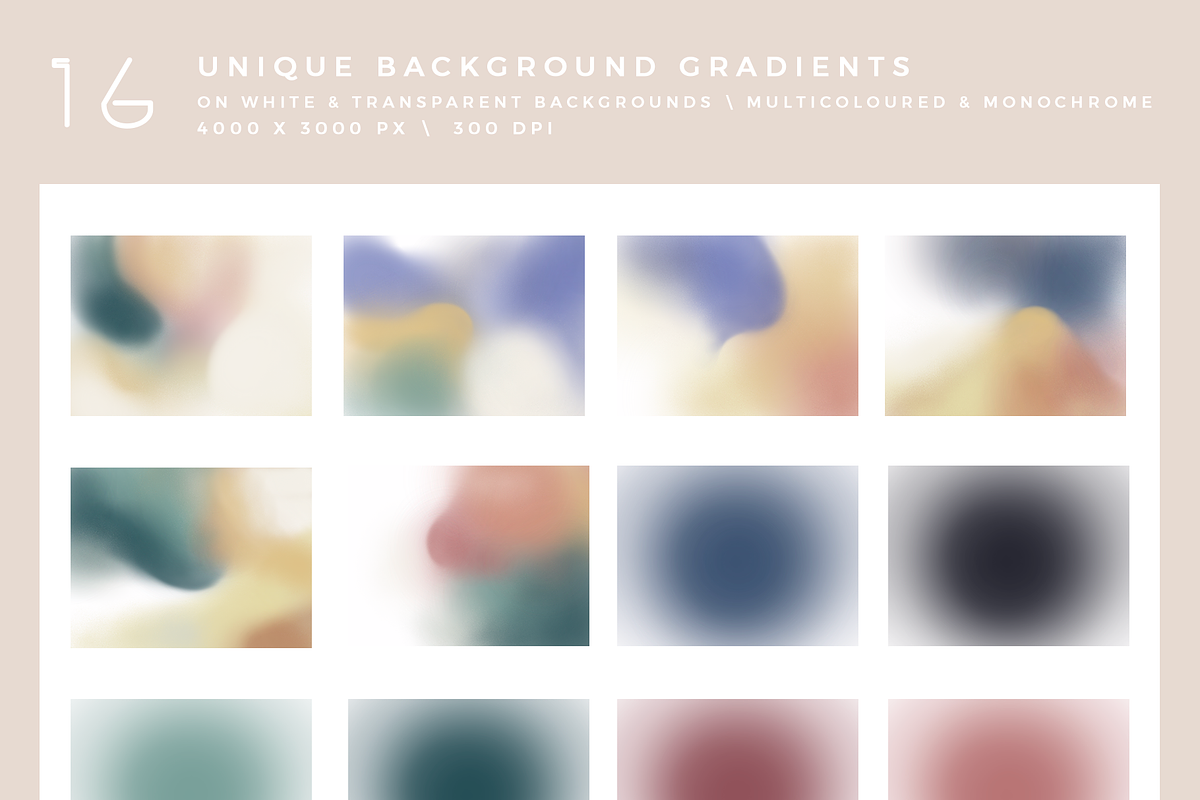 Muted Gradients Texture Collection, a Texture Graphic by Ines Beatriz (Photo 6 of 10)
