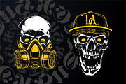 Hustler Skull Vector Art, a Decorative Illustration by Vecster (Thumbnail 3 of 7)