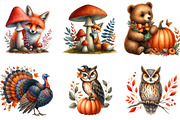 Autumn,Fall Animals Clipart, an Illustration by DreamArtGraphic (Thumbnail 3 of 4)