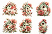 Whimsical Spring Birdhouse Clipart, an Illustration by Designworld (Thumbnail 4 of 8)