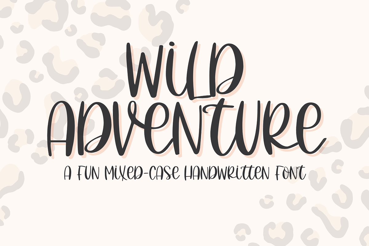 Wild Adventure, Handwritten Script, a Script Font by Designing Digitals (Photo 1 of 8)