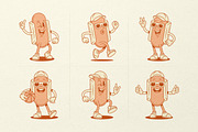 Hot Dog Cartoon Mascot Character, a Food Illustration by Vasya Kobelev (Thumbnail 3 of 7)
