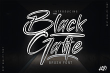 Black Gatte - Brush Font