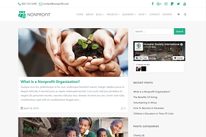 Nonprofit Charity WordPress Theme