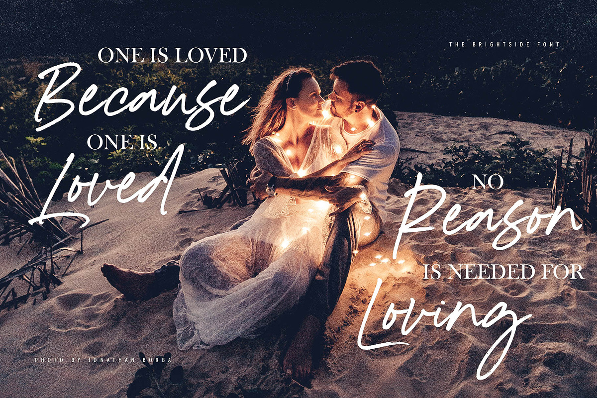 The Brightside Font, a Script Font by Ivan Rosenberg (Photo 10 of 11)