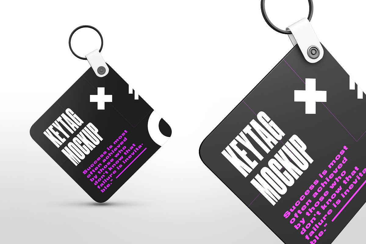Square Key Tag Mockups, a Product Mockup by Stockware