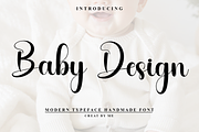 Baby Design, a Handwritten Font by FreshTypeINK (Thumbnail 1 of 8)