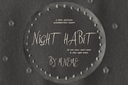 Night Habit Handwritten Script, a Script Font by Mneme (Thumbnail 7 of 7)