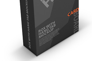 Cardboard Box PSD Mockup