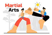 10 Martial Arts Vector Illustration, a Sport Illustration by denayunebgt (Thumbnail 4 of 4)