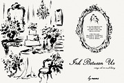 Ink Between Us - Romantic Line Art, a Decorative Illustration by Purple (Thumbnail 5 of 17)
