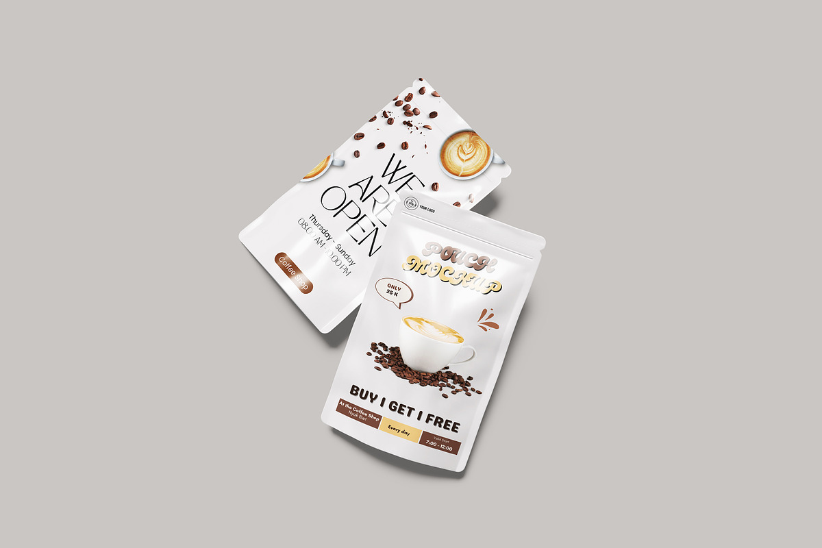 Pouch Mockup, a Packaging Mockup by NyakBiett (Photo 3 of 11)