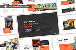 Construction Presentation Slides, a Presentation Template by Antstheme