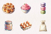 Cute Bakery Clipart, a Seasonal Illustration by CreationArt (Thumbnail 3 of 7)