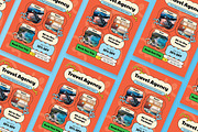 Geomteric Travel Agency Flyer, a Flyer Template by Aiyari Graphic (Thumbnail 2 of 3)
