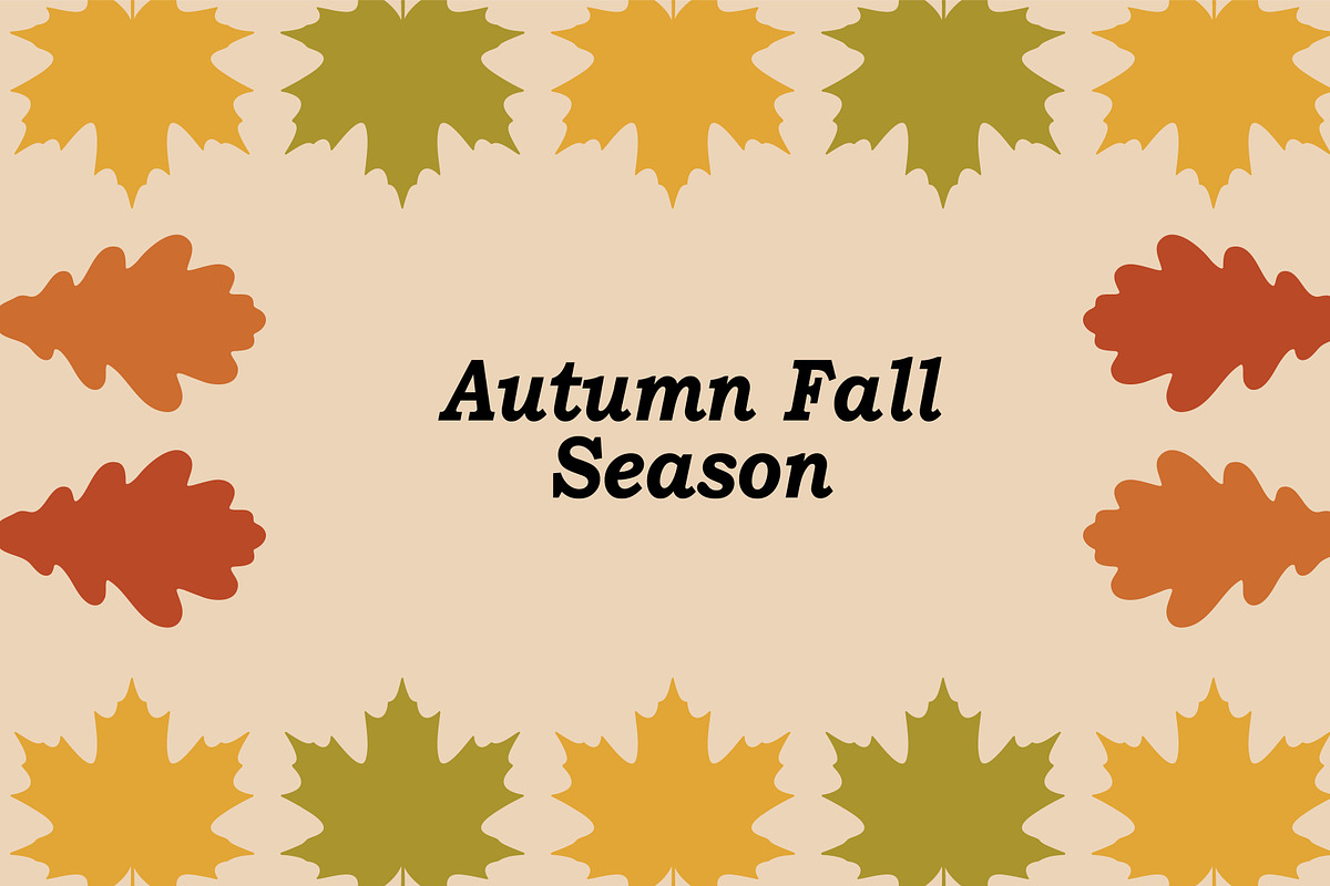 Autumn Fall Season Leaves Background, a Background Graphic by Gfx Expert Team (Photo 2 of 3)